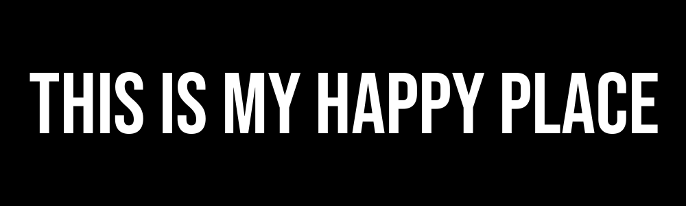 This is my happy place - Bumper Sticker, Car Magnet, Window Cling